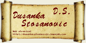 Dušanka Stošanović vizit kartica